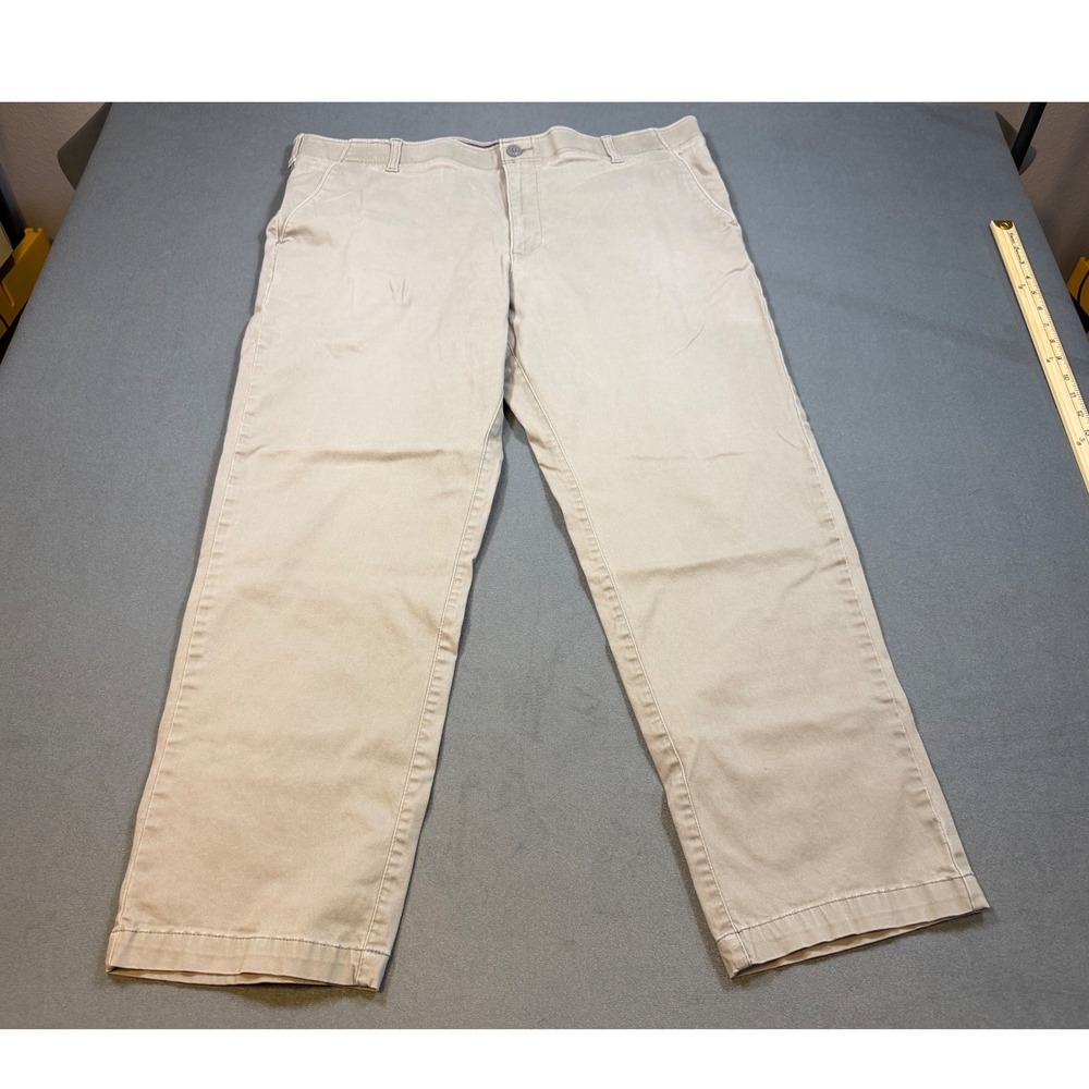 Lee Extreme Comfort Straight Fit Khaki Chino Pants Men's 42x30 Tan Stretch
